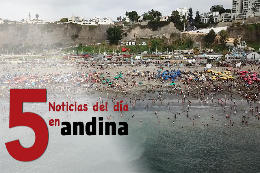 Las 5 del día: pronostican hasta el 30 de abril olas de hasta el doble de lo normal en el litoral peruano